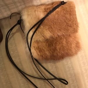 Express real fur crossbody bag BRING OFFERS !!